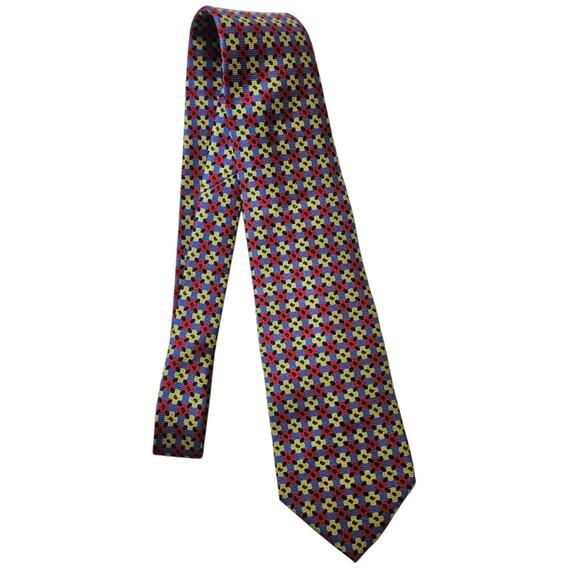 Faconnable Vintage Men Silk Tie - Picture 1 of 9